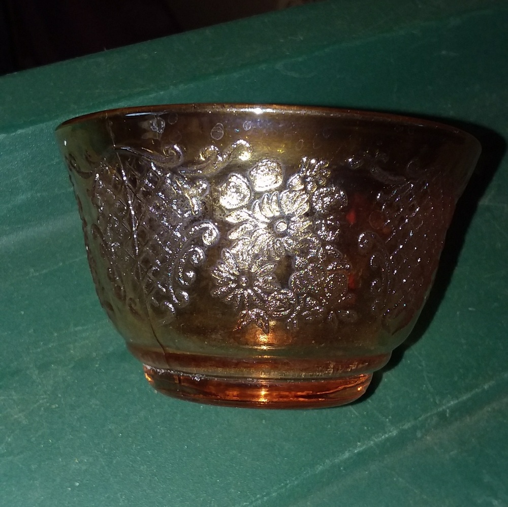 Depression glass cup
